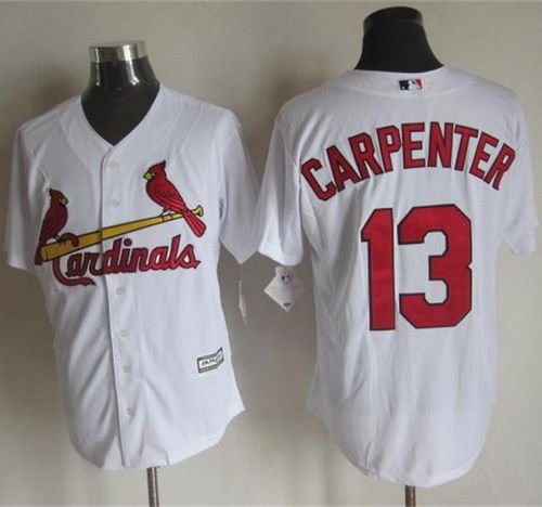 Cardinals #13 Matt Carpenter White New Cool Base Stitched MLB Jersey